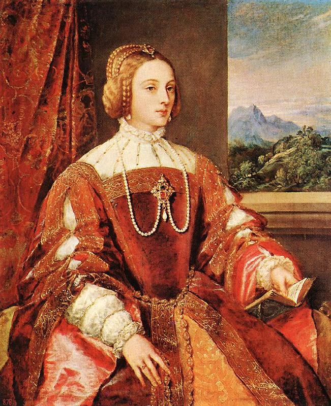 TIZIANO Vecellio Empress Isabel of Portugal r Sweden oil painting art